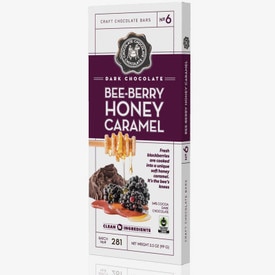 Bee-Berry Honey Caramel Dark Chocolate Bar