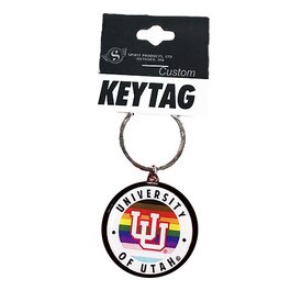Round U Of U Pride Keychain
