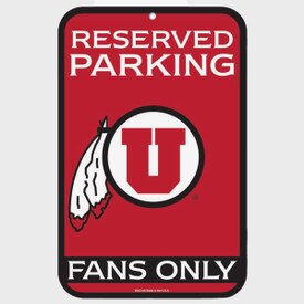 Athletic Logo Reserved Parking Sign