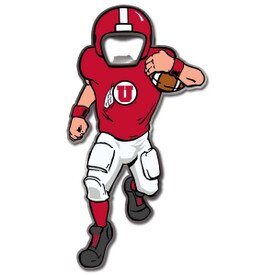 Football Player Bottle Opener Magnet