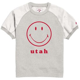 Women's League Smiley Short Sleeve Sweater
