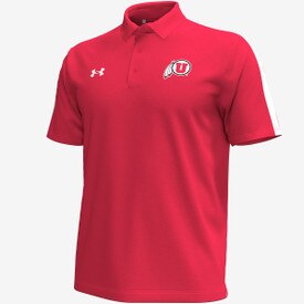 Under Armour Sideline 2024 Playoff Pinnacle Polo Red