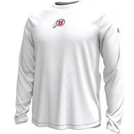 Under Armour Sideline 2024 Knockout White Long Sleeve Tee