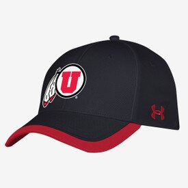 Under Armour Sideline 2024 Blitzing Athletic Logo Adjustable Hat Black