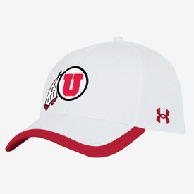 Under Armour Sideline 2024 Blitzing Athletic Logo Adjustable Hat White