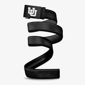 Mission Belt Black Interlocking U Buckle Black Nylon Belt