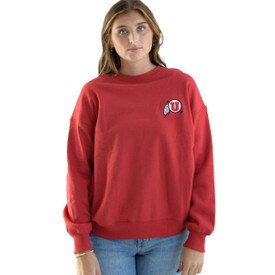Gameday Social Women's Barkely Split Oversized Crew