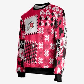 Mens Athletic Logo Sweater Crew Red