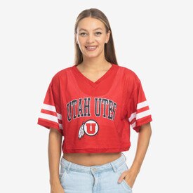 ZooZatz Women's Utah Utes Mesh Jersey Red