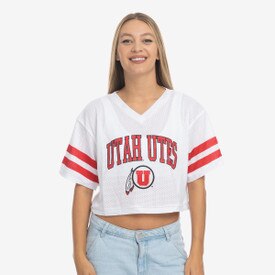 ZooZatz Women's Utah Utes Mesh Jersey White