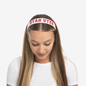 ZooZatz Utah Utes Headband White