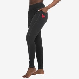 ZooZatz Women's Interlocking U Rib Pocket Leggings