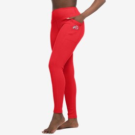 ZooZatz Women's Athletic Logo Rib Pocket Leggings