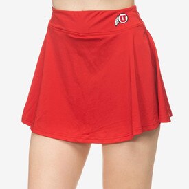 ZooZatz Women's Red Mini V-Notch Skort