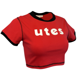 Shelby & Grace Women's Utes Bingo Cropped Tee