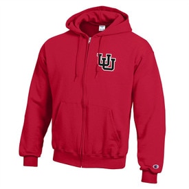 Champion Interlocking U Full Zip Hoodie Red