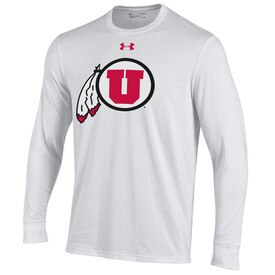Under Armour Athletic Logo Long Sleeve Tee White
