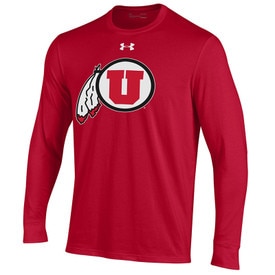 Under Armour Utah Red Longsleeve Tee