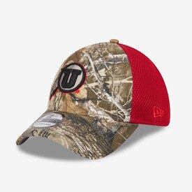 New Era 39Thirty Athletic Logo Flex Fit Camo Hat