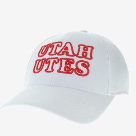 Legacy 717 Hollow Utah Utes Hat White