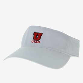 Legacy TVA Block U Utah Visor White