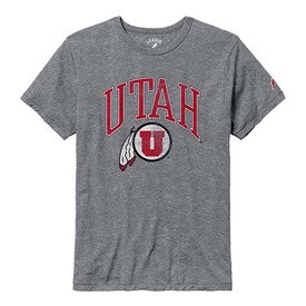 League Athletic Logo Gray Tee