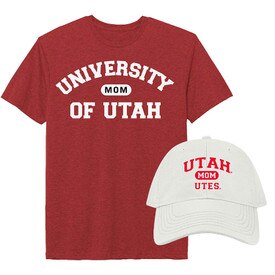 Ouray University of Utah Mom Shirt And Hat Bundle