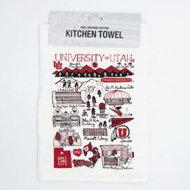 Julia Gash University of Utah Landmarks Tea Towel