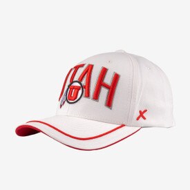 CapX Utah Athletic Logo Snapback Hat White