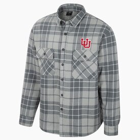 Colosseum Coal Plaid Button Up