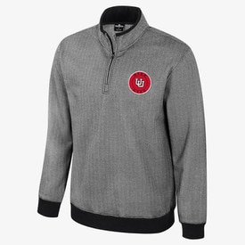 Colosseum Gray Interlocking U Quarter Zip