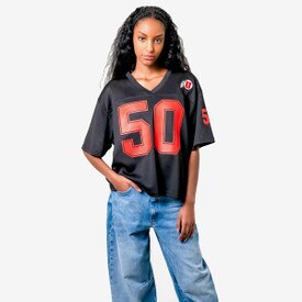Established & Co. Women's Black Boyfriend Jersey