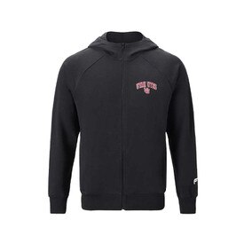 Fabletics Interlocking U Black Year Round Terry Pullover Hoodie