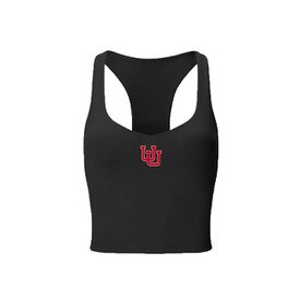 Fabletics Women's Interlocking U Black Anywhere Built-in Bra Tank