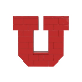 Brick-It Block U Building Block Set Small