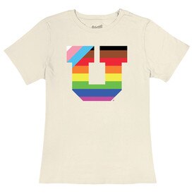 Original Retro Brand Women's Pride Block U Tan Tee