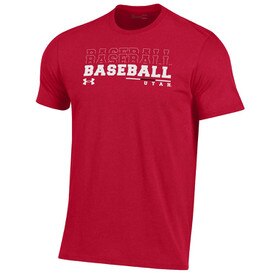 Under Armour Utah Baseball Red Tee