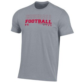Under Armour Utah Football Gray Tee