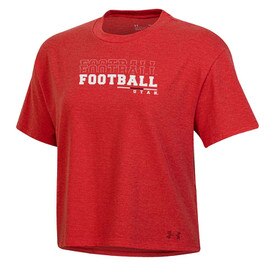 Under Armour Women's Utah Football Red Crop Tee