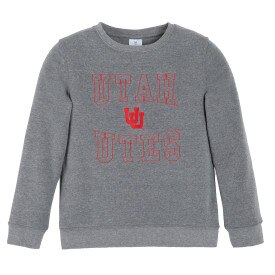 Zoozatz Youth Girl's Red Rocks Fleece Crew
