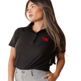Albion Women's Interlocking U Black Polo