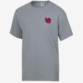 Comfort Wash Interlocking U Gray Short Sleeve Tee