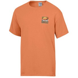Comfort Wash Orange Utah Utes Short Sleeve Tee