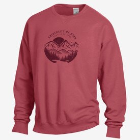 Comfort Wash University of Utah Fleece Crew