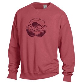 Comfort Wash University of Utah Fleece Crew