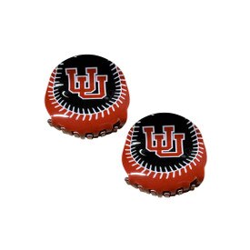 Interlocking U Black and Red Baseball Hair Clip