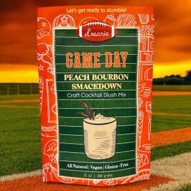D'Marie Game Day Cocktail Peach Bourbon Smackdown Cocktail Slush Mix