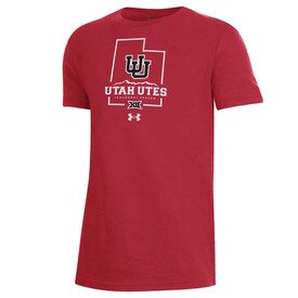 Under Armour Youth Red Fan Favorite Performance Cotton Short Sleeve Tee