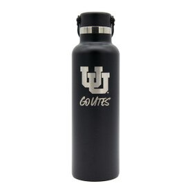 Hydro Flask 21oz Standard Flex Black Go Utes