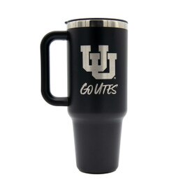 Hydro Flask 40oz Travel Tumbler Black Go Utes